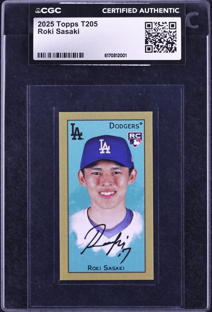 2025 Topps T205 Roki Sasaki ROOKIE CGC AUTH