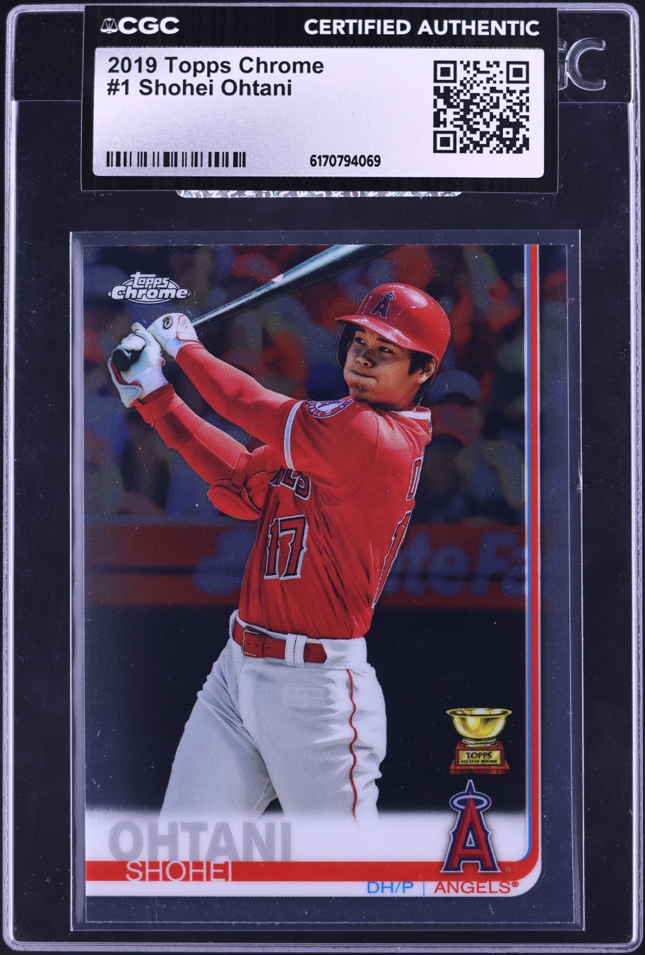 2019 Topps Chrome Shohei Ohtani #1 CGC AUTH