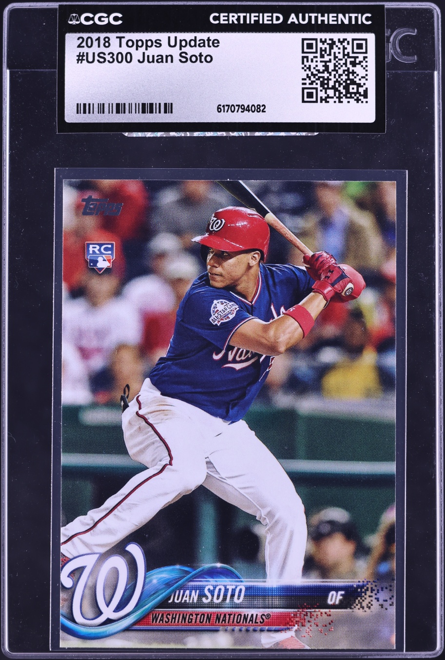 2018 Topps Update Juan Soto ROOKIE #US300 CGC AUTH