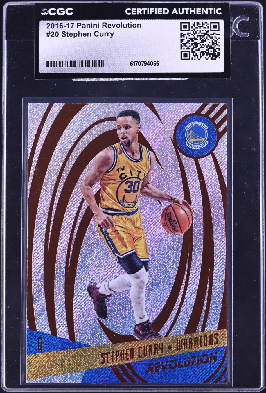 2016 Panini Revolution Stephen Curry #20 CGC AUTH