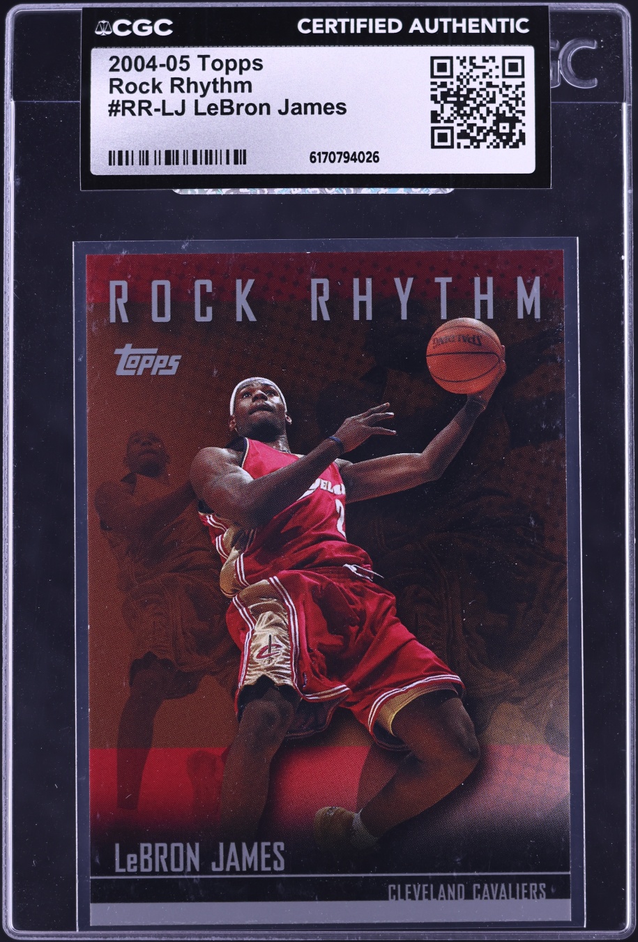 2004 Topps Rock Rhythm LeBron James #RR-LJ CGC AUTH