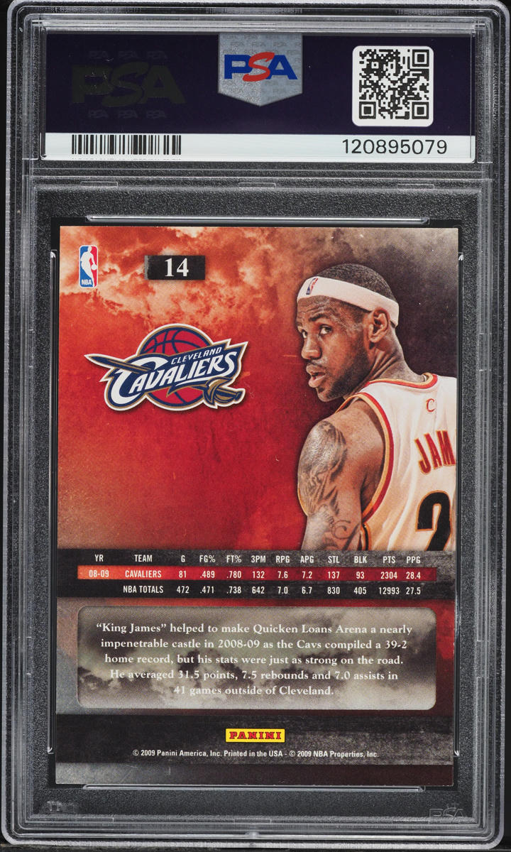 2009 Panini The Franchise LeBron James #14 PSA 9 MINT