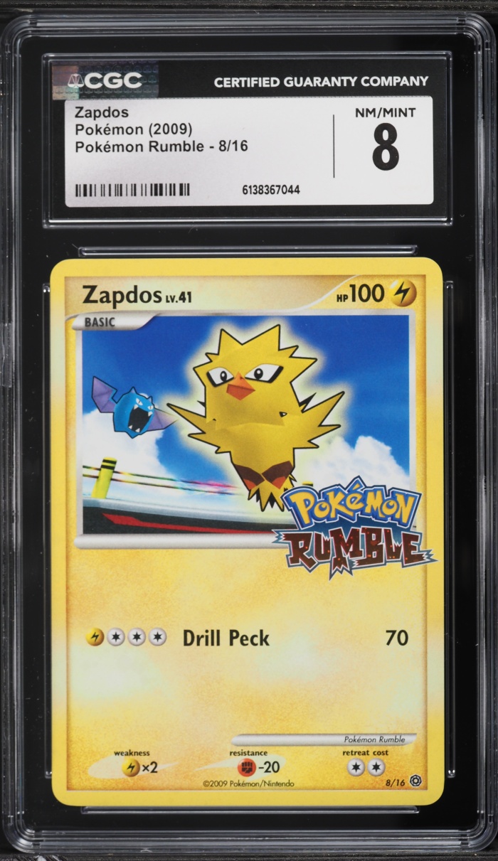 2009 Pokemon Platinum Rumble Zapdos #8 CGC 8 NM-MT