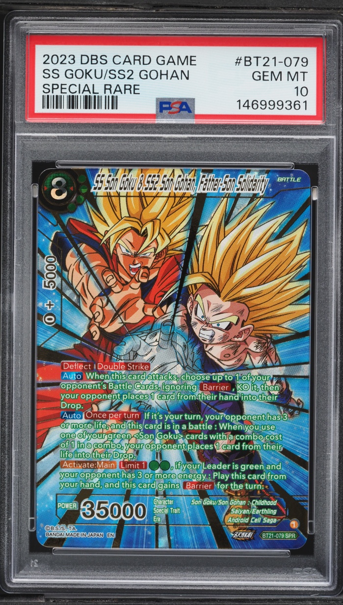 2023 Dragon Ball Super Series 21 Wild Resurgence SPR SS Goku SS2 Gohan #BT21-079 PSA 10 GEM