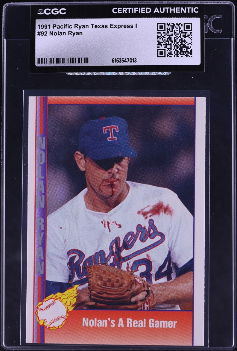 1991 Pacific Texas Express I Nolan Ryan #92 CGC AUTH