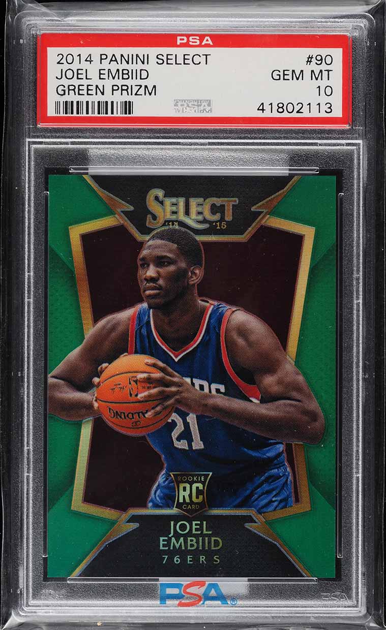2014 Panini Prizm Variations Silver Joel Embiid ROOKIE #33 BGS 9.5