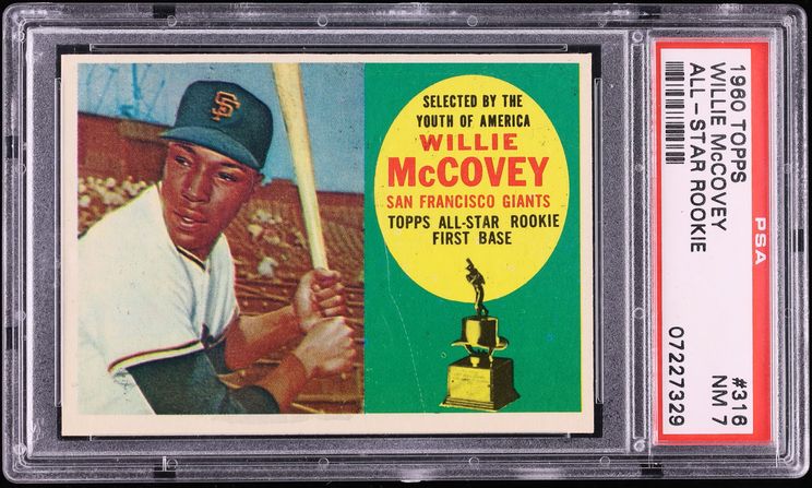 1960 Topps Willie McCovey ROOKIE #316 PSA 7 NRMT