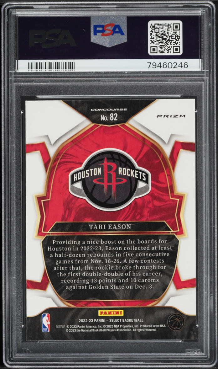 2022 Select Concourse Silver Tari Eason ROOKIE #82 PSA 10 GEM MINT