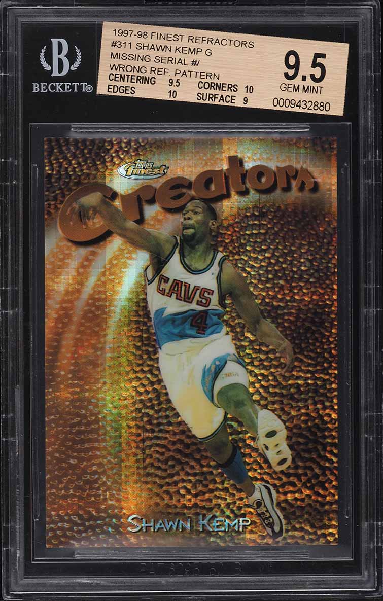 1997 Hoops High Voltage Shawn Kemp /500 #18 PSA 8 NM-MT on
