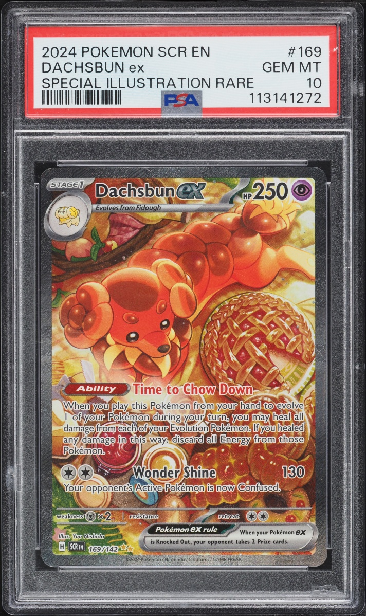 2024 Pokemon Scarlet & Violet Stellar Crown SIR Dachsbun Ex #169 PSA 10 GEM MINT
