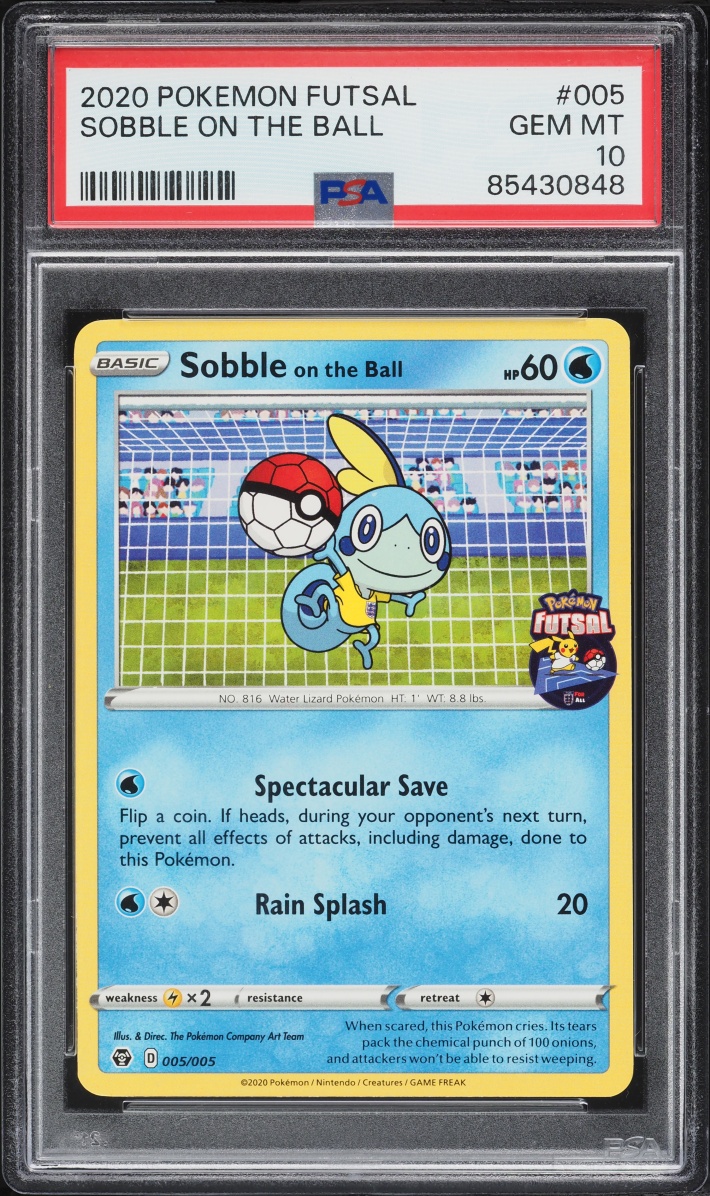 2020 Pokemon Sword & Shield Futsal Sobble On The Ball #5 PSA 10 GEM MINT