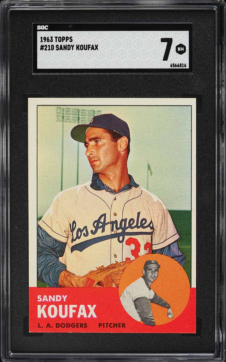 1963 Topps Sandy Koufax #210 SGC 7 NRMT