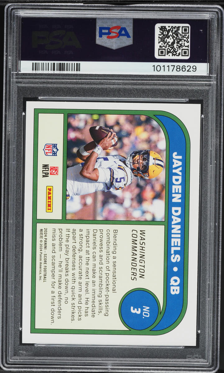 2024 Score Protential Jayden Daniels ROOKIE #3 PSA 9 MINT