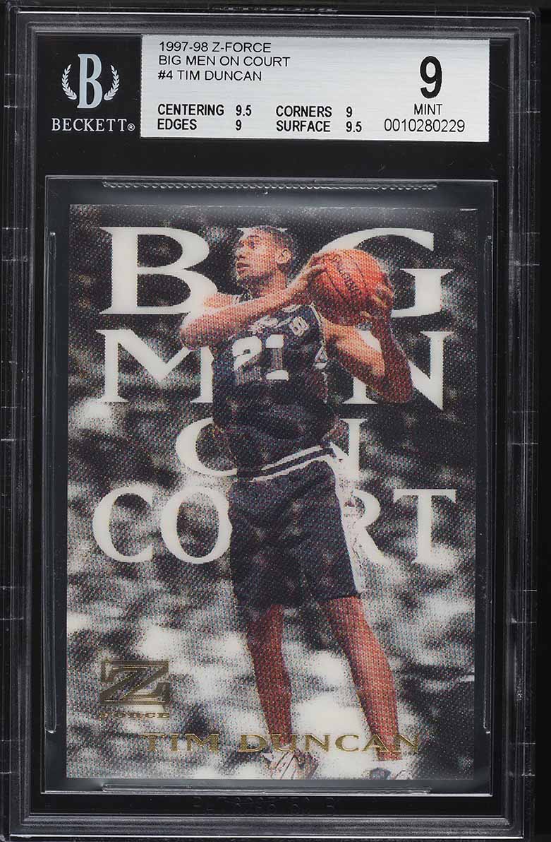 1996 Skybox Z-Force Z-Peat Zebut Kobe Bryant ROOKIE #3 BGS AUTH on