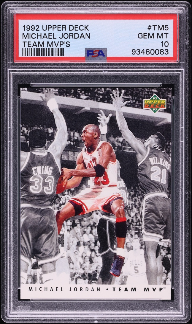 1992 Upper Deck Team MVP's Michael Jordan #TM5 PSA 10 GEM MINT