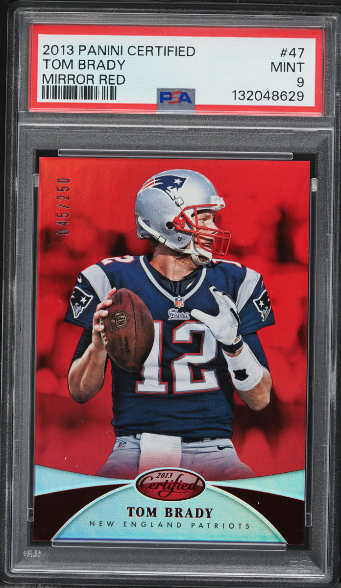 2013 Panini Certified Mirror Red Tom Brady /250 #47 PSA 9 MINT