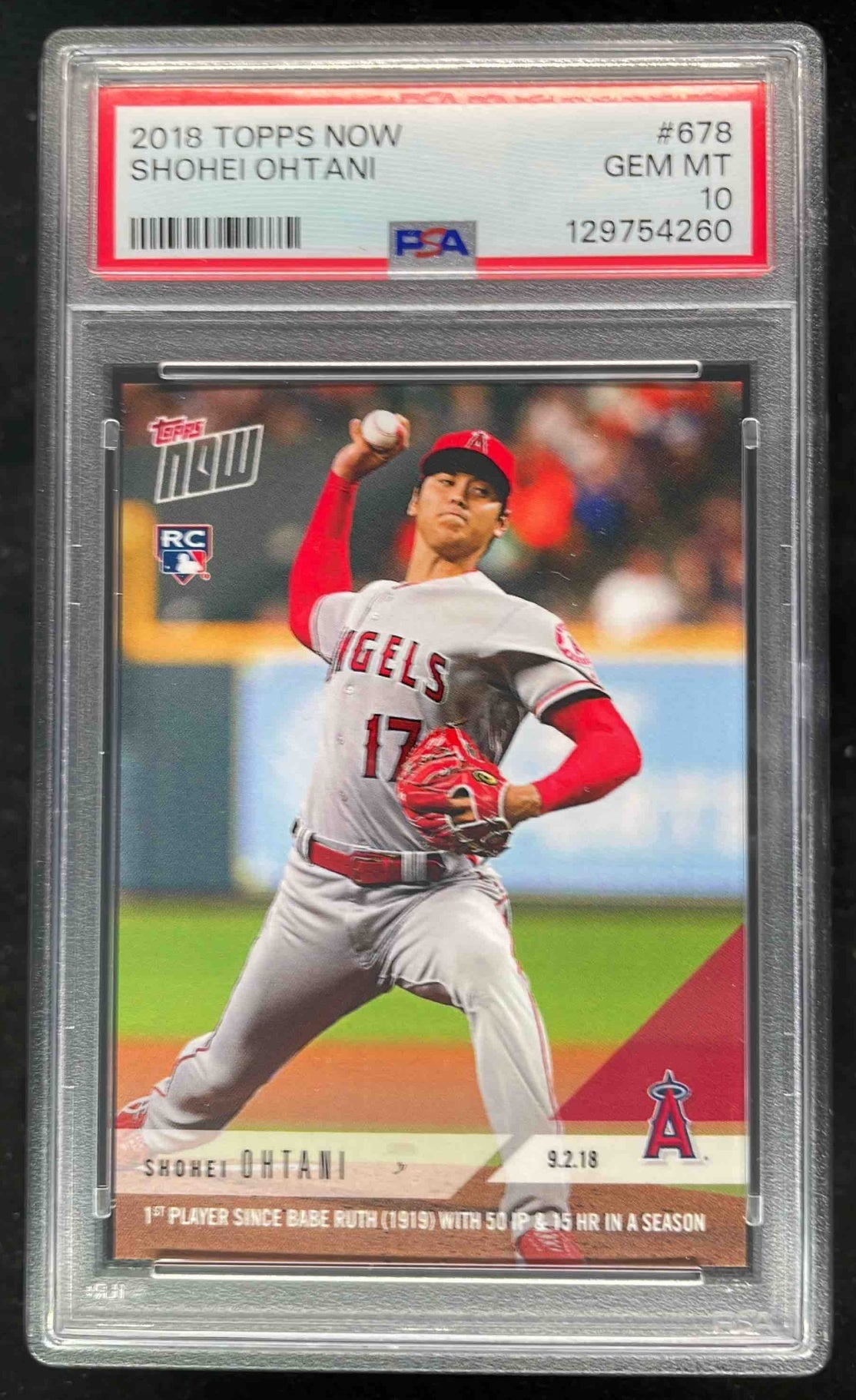 2019 Topps Heritage Chrome Refractor Shohei Ohtani /570 #430 PSA 9