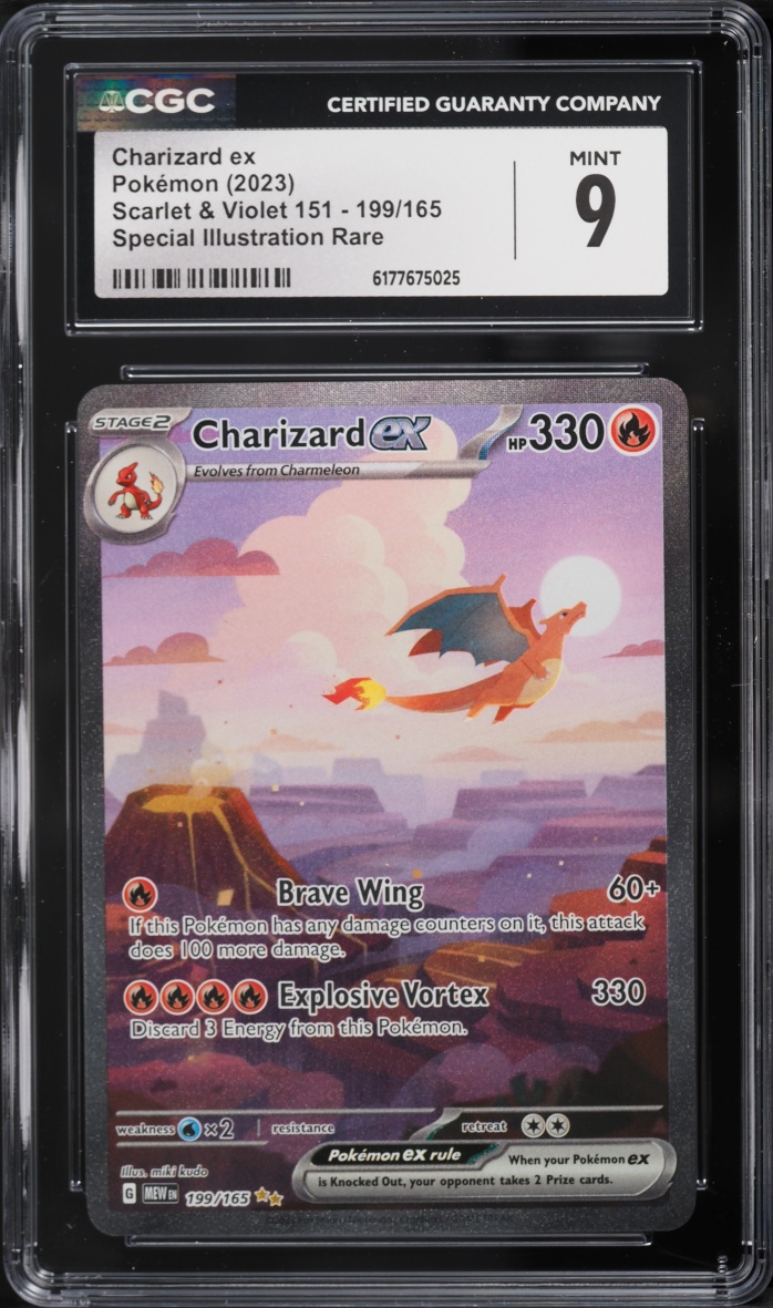 2023 Pokemon Scarlet & Violet 151 SIR Charizard ex #199 CGC 9 MINT
