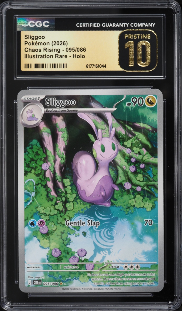 2026 Pokemon Mega Evolution Chaos Rising IR Sliggoo #095 CGC 10 PRISTINE
