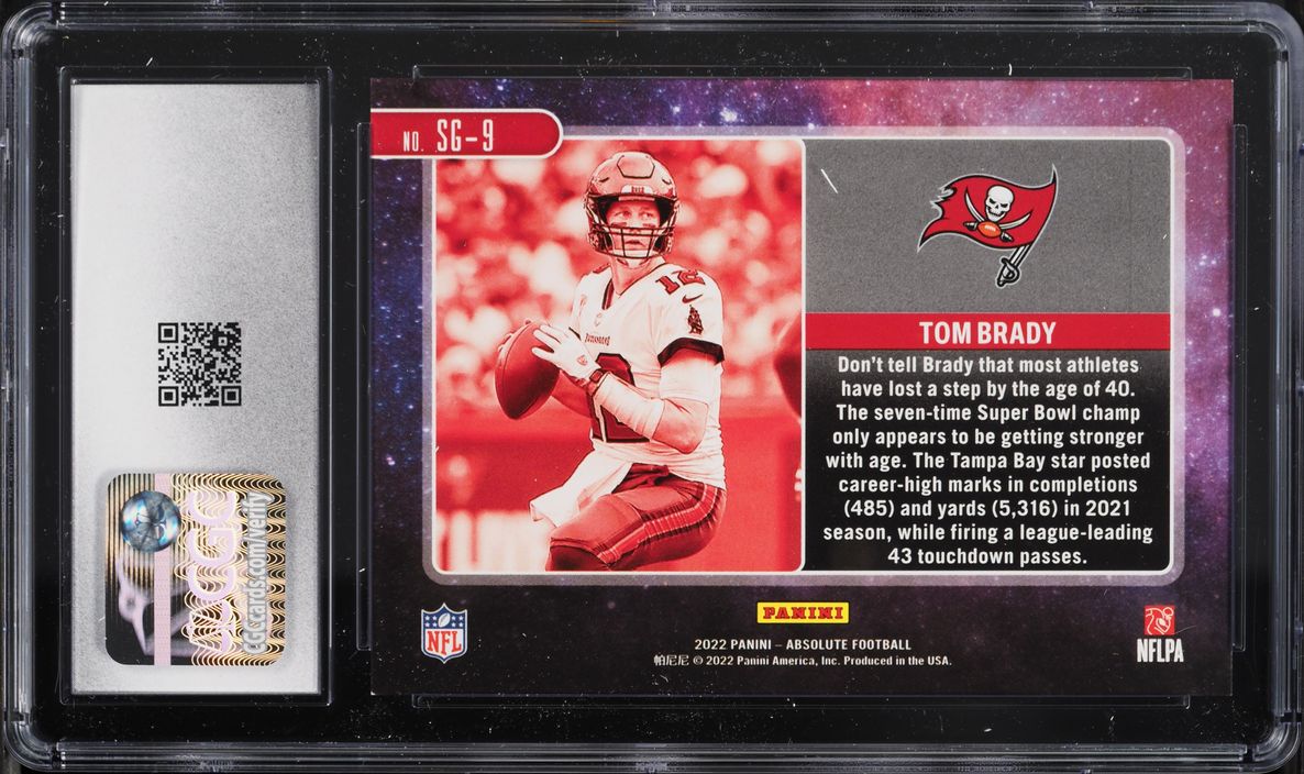 2022 Absolute Star Gazing Spectrum Red Tom Brady /100 #SG-9 CGC 9 MINT