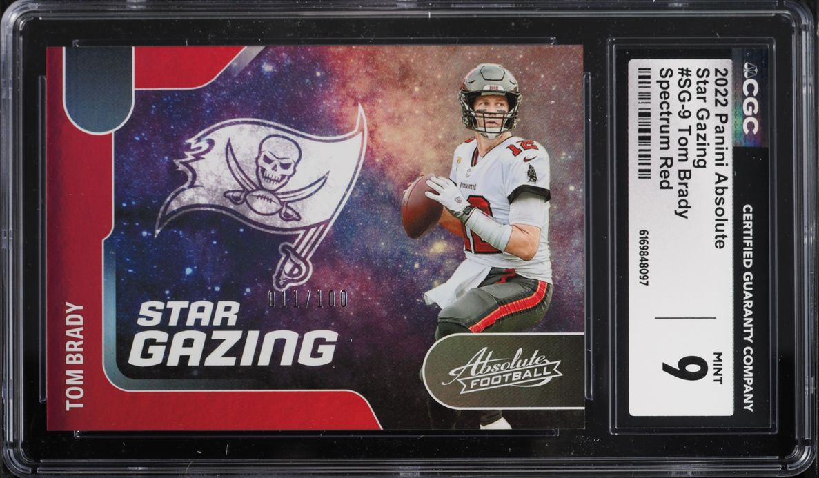 2022 Absolute Star Gazing Spectrum Red Tom Brady /100 #SG-9 CGC 9 MINT