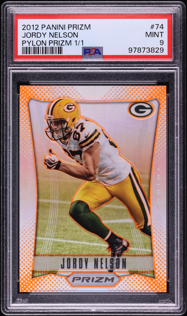 2012 Panini Prizm Pylon Jordy Nelson 1/1 #74 PSA 9 MINT