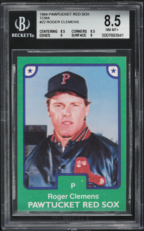 1984 Fleer Update Roger Clemens ROOKIE #U-27 BGS 8.5 NM-MT+ on