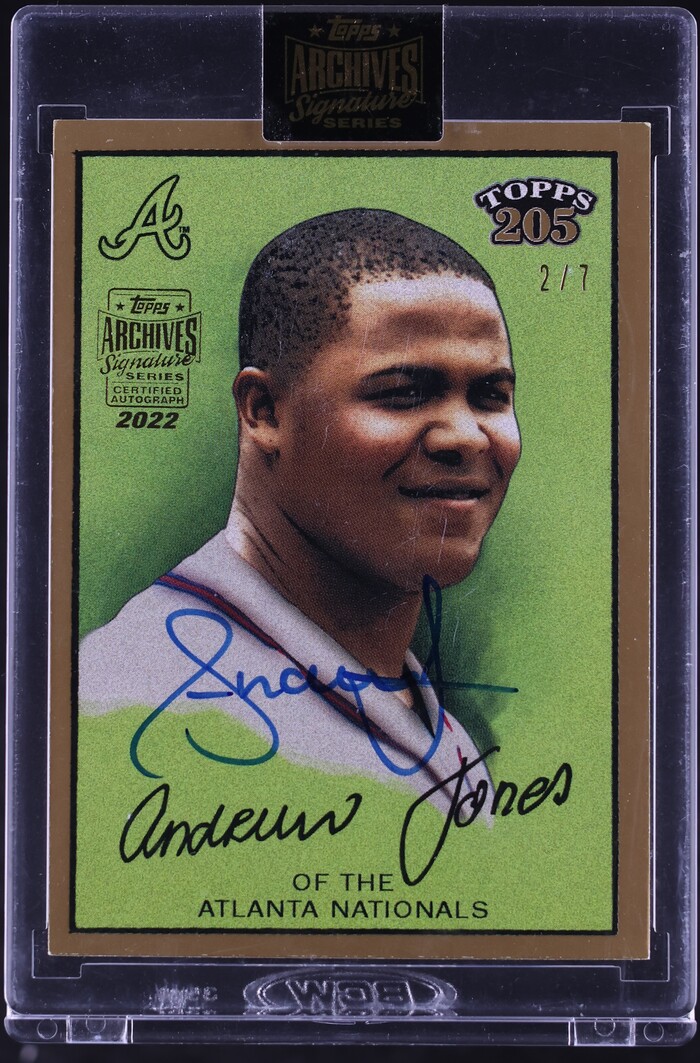 2022 Topps Archives Signature Series Retired Andruw Jones AUTO /7 #27
