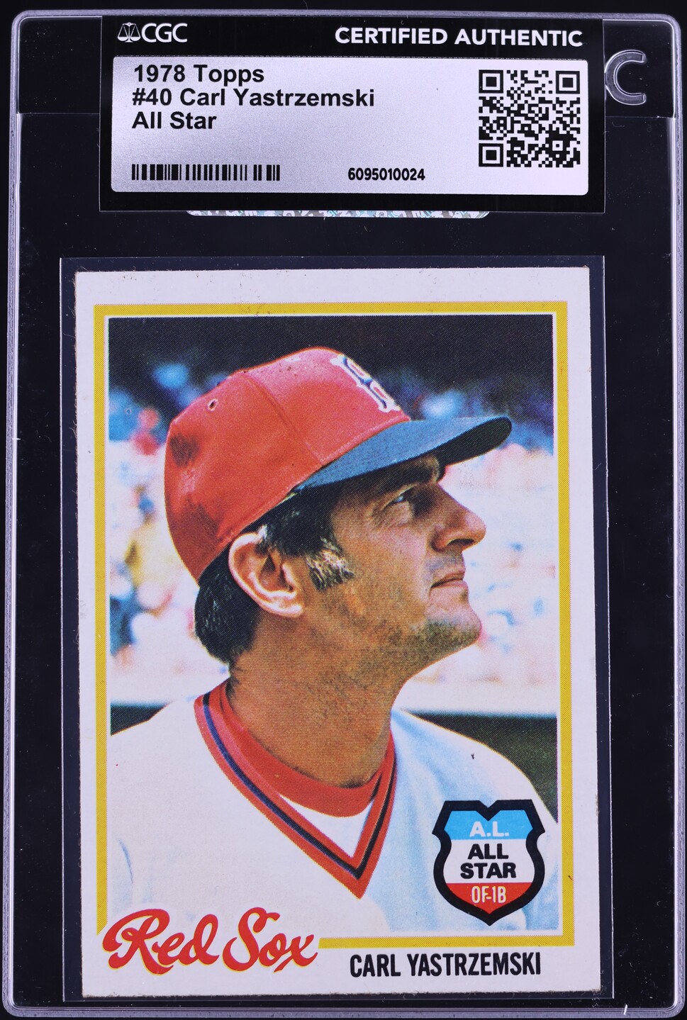 1978 Topps Carl Yastrzemski ALL-STAR #40 CGC AUTH