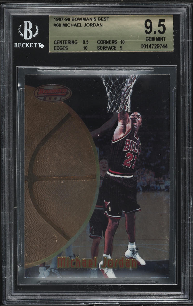 1997 Bowman's Best Michael Jordan #60 BGS 9.5 GEM MINT