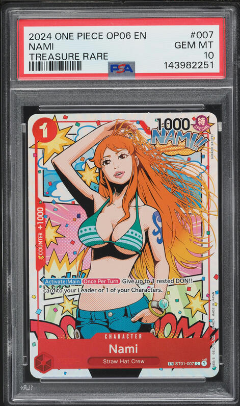 2024 One Piece Japanese Promo PRB Storage Box Nami #ST01-007 PSA