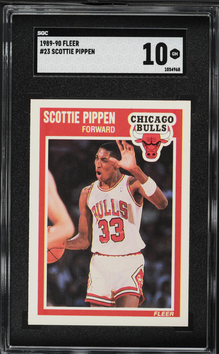 1989 Fleer Basketball Scottie Pippen #23 SGC 10 GEM MINT