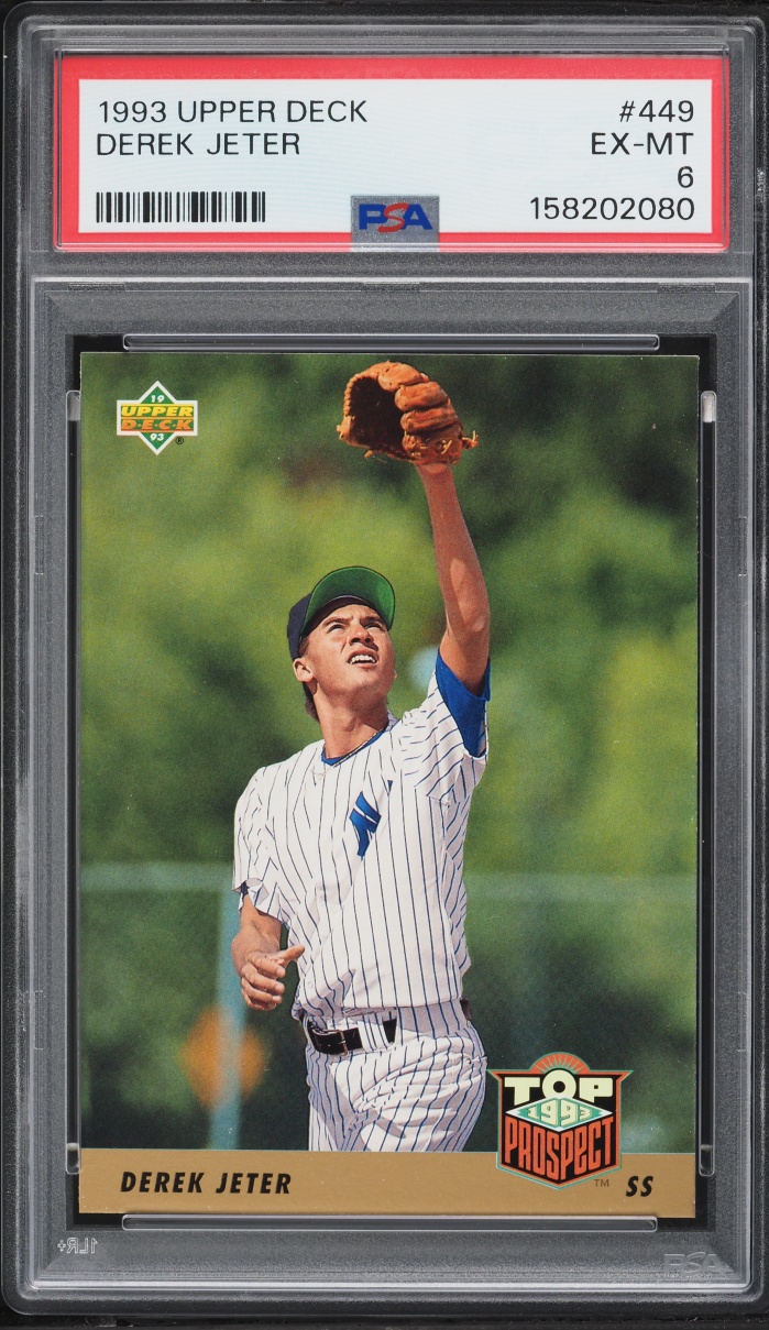 1993 Upper Deck Derek Jeter ROOKIE #449 PSA 6 EXMT