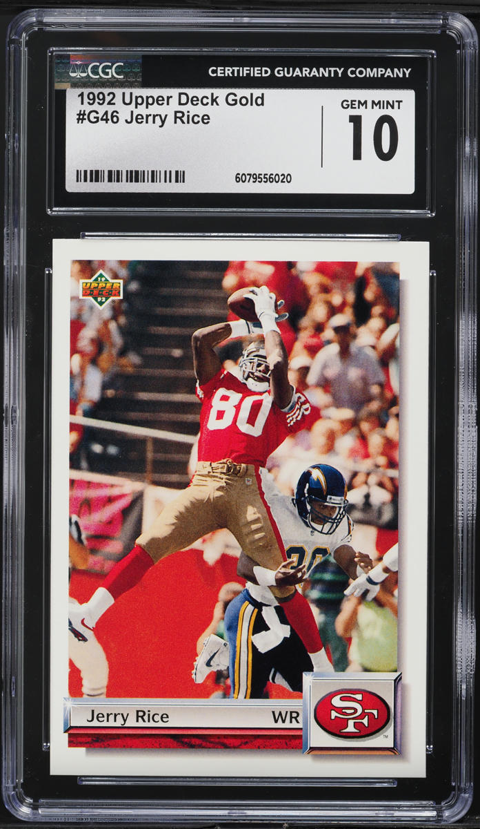 1992 Upper Deck Gold Jerry Rice #G46 CGC 10 GEM MINT