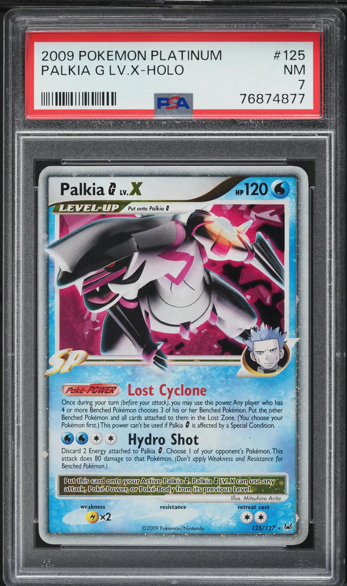 2009 Pokemon Platinum Holo Palkia G Lv.X #125 PSA 7 NRMT