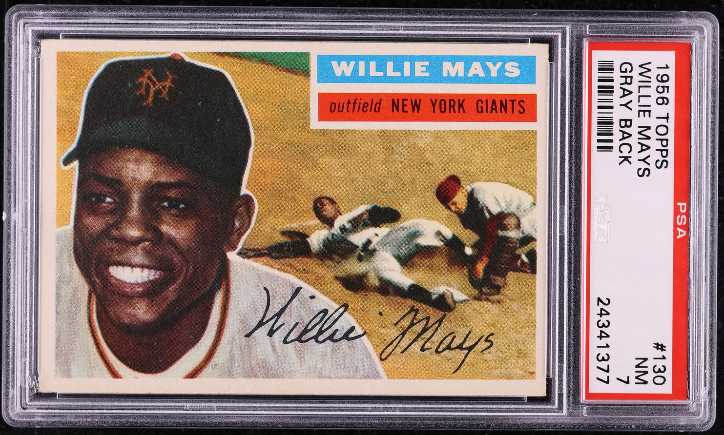 1956 Topps Willie Mays #130 PSA 7 NRMT