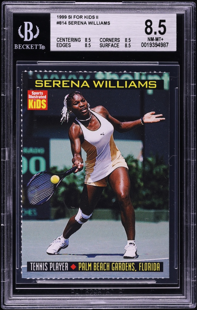 1999 Sports Illustrated For Kids 2 Serena Williams ROOKIE #814 BGS 8.5 NM-MT+