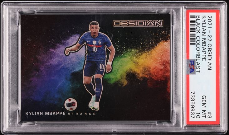 2018 Panini Prizm World Cup Red Mosaic Kylian Mbappe ROOKIE #80