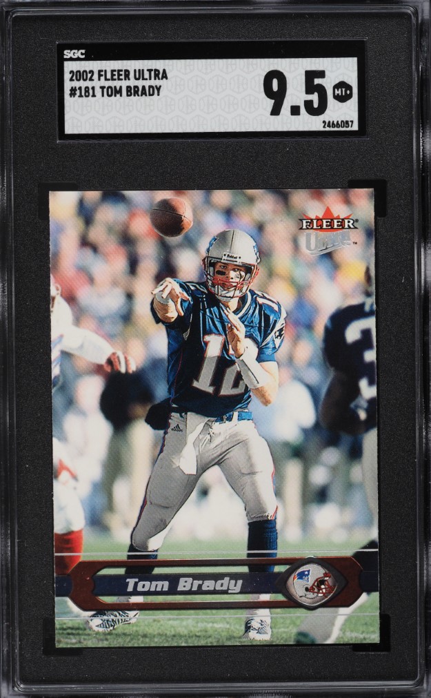 2002 Ultra Football Tom Brady #181 SGC 9.5 MINT+