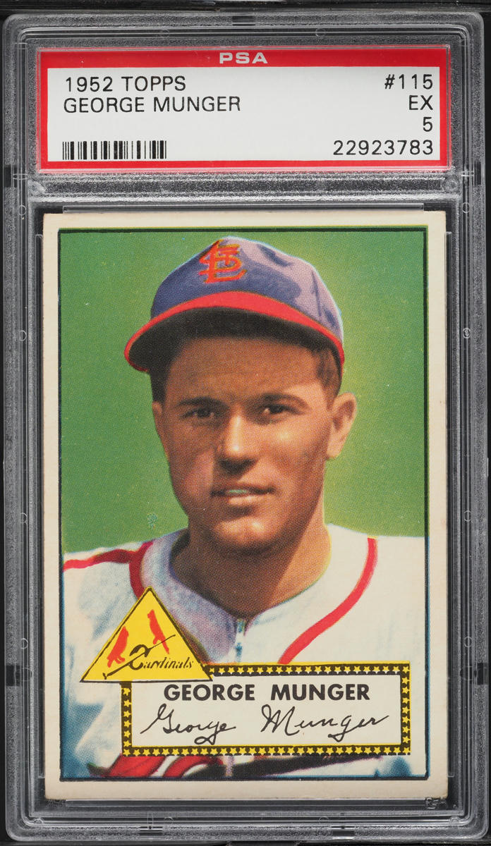 1952 Topps George Munger #115 PSA 5 EX