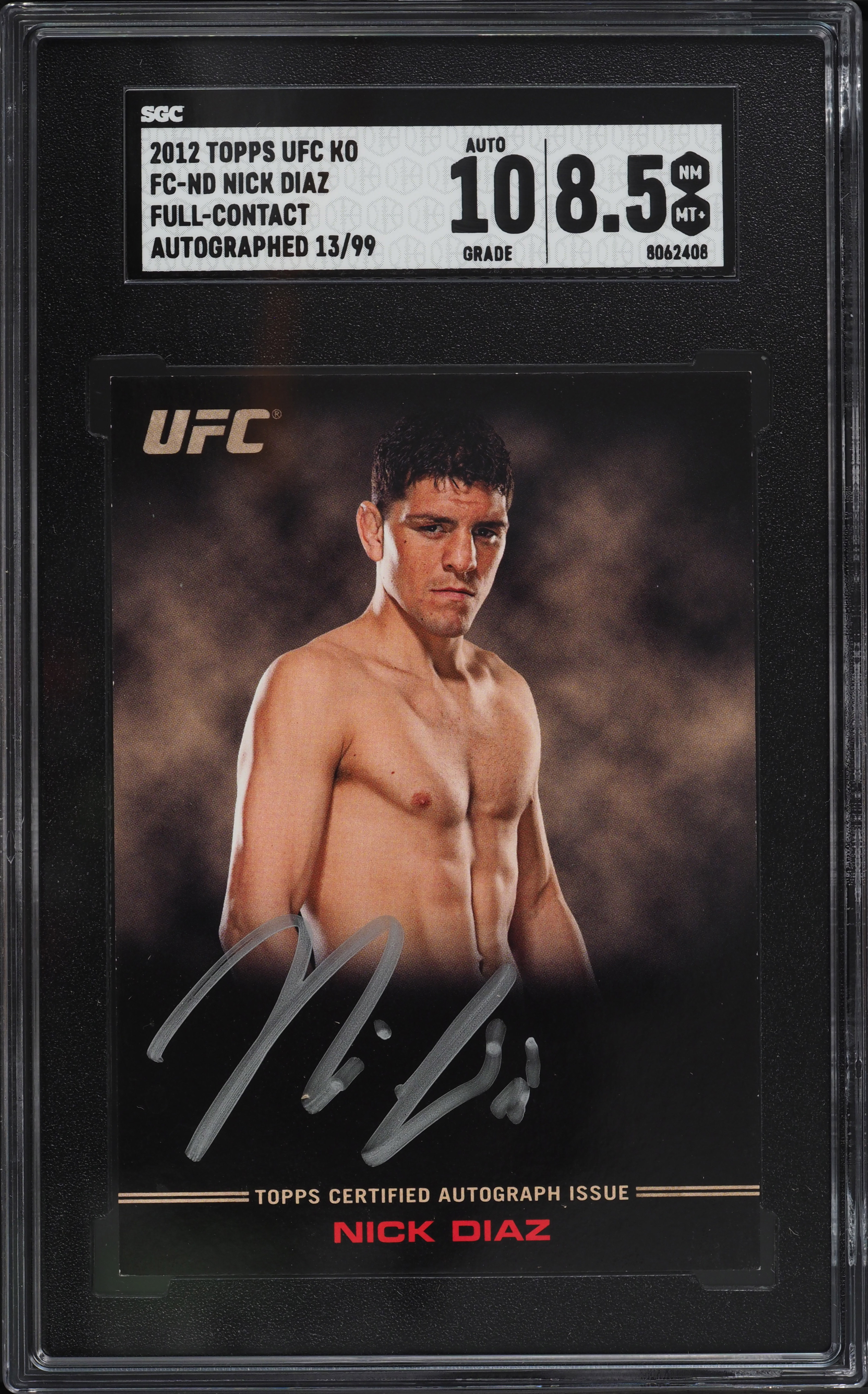 UFC Nick Diaz サイン入りフィギュア PSA/DNA 認証済み Autographed