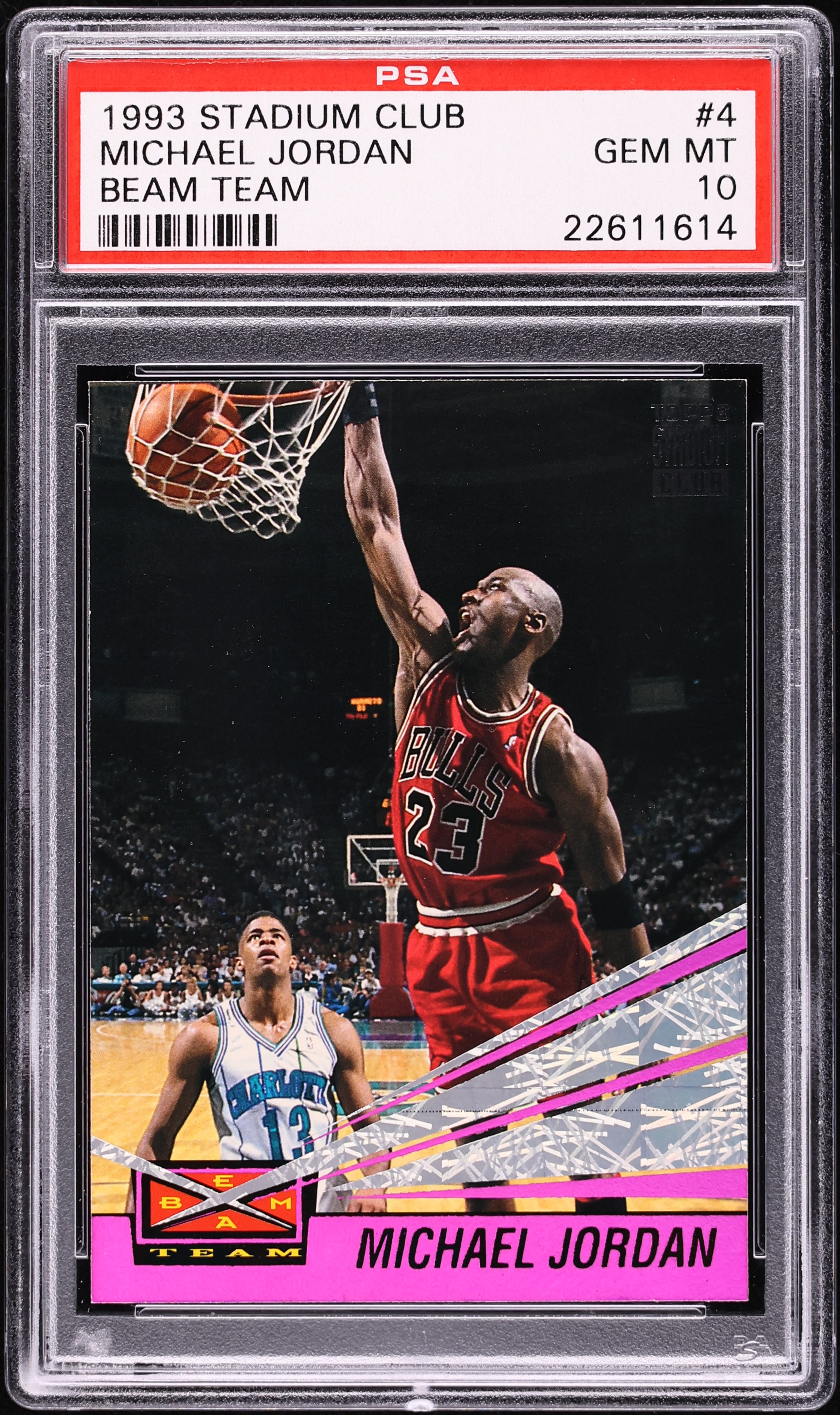 1993 Stadium Club Beam Team Michael Jordan #4 PSA 10 GEM MINT on