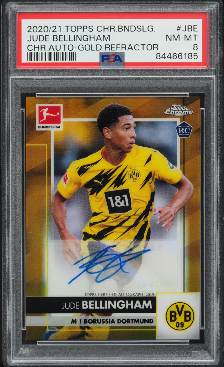 2022 Topps Chrome Sapphire UEFA Club Orange Jude Bellingham /50