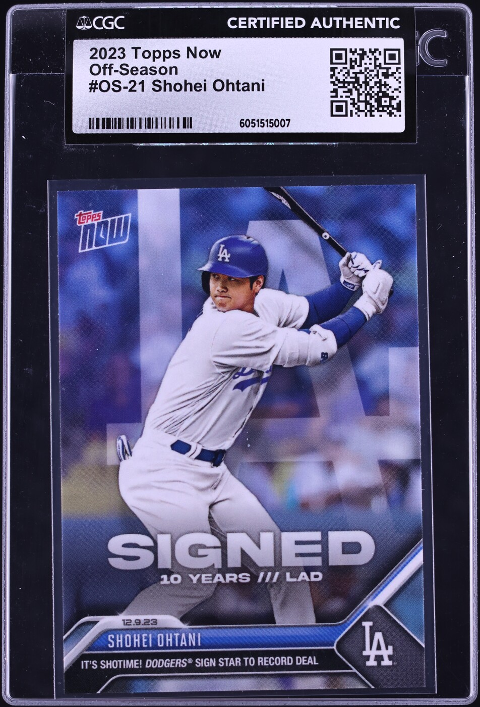 2023 Topps Now Off-Season Shohei Ohtani #OS-21 CGC AUTH