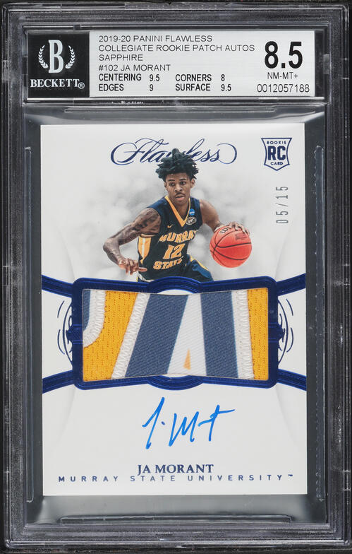 2019 Panini Prizm Sensational Signatures Ja Morant ROOKIE AUTO