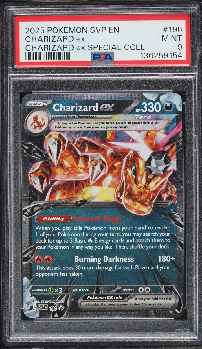 2025 Pokemon Scarlet & Violet Promo Special Collection Charizard ex #196 PSA 9 MINT