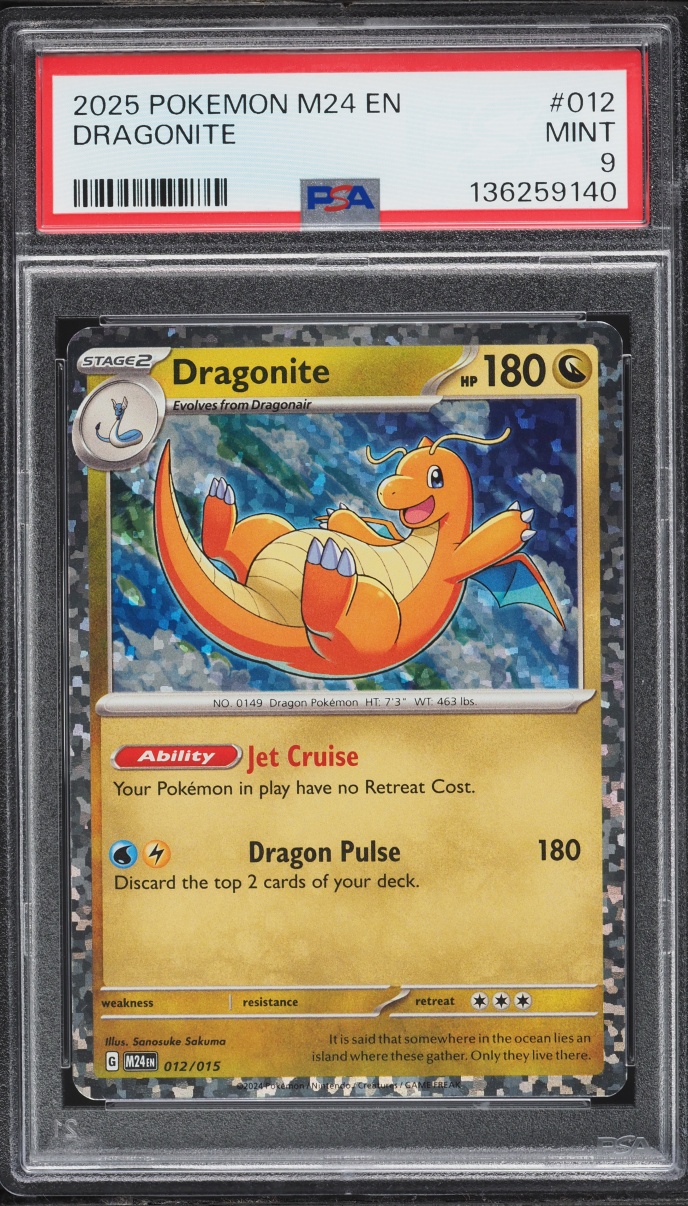 2025 Pokemon McDonald's Collection Dragonite #12 PSA 9 MINT