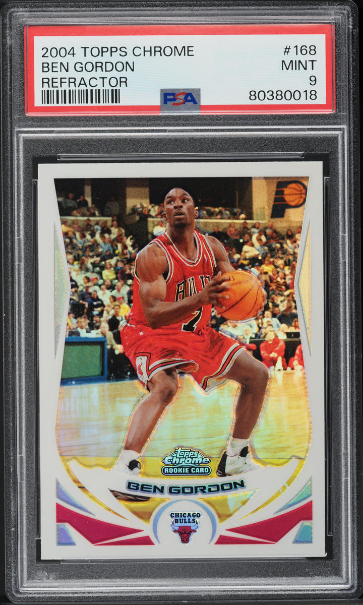 2004 Topps Chrome Refractor Ben Gordon ROOKIE #168 PSA 9 MINT