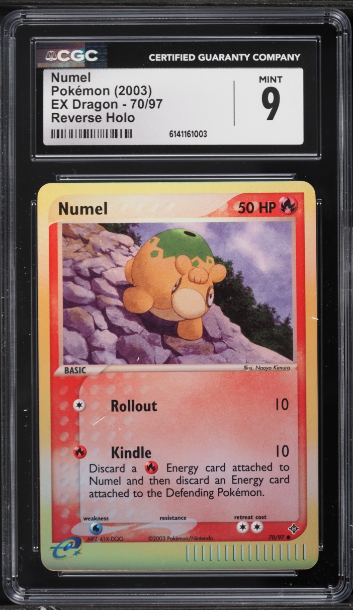 2003 Pokemon EX Dragon Reverse Holo Numel #70 CGC 9 MINT