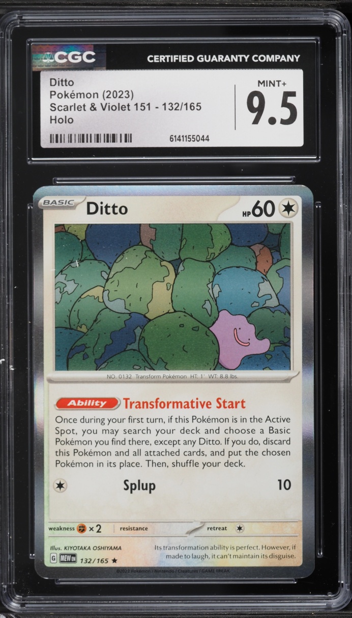 2023 Pokemon Scarlet & Violet 151 Holo Ditto #132 CGC 9.5 MINT+